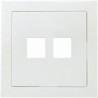 Centrumplatta Data/tele-uttag, 2-vägs RJ45, Vit MALMBERGS