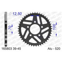 Chain kit 520 XHR4 - 17/45-118 - Alu Standard Rear Sprocket Afam