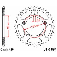 Chain Kit EK/JT 420SH 14/48 - Standard Rear Sprocket