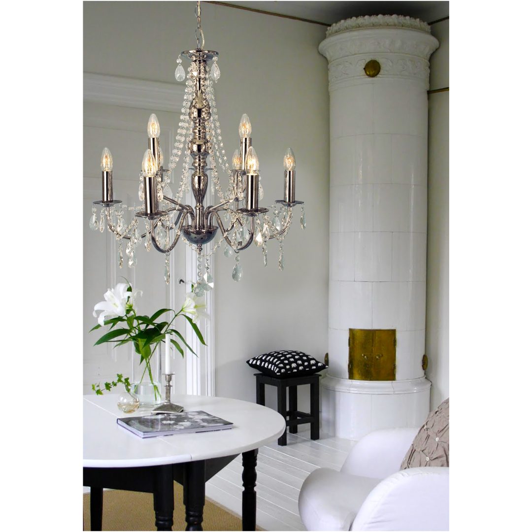 Chateau Takkrona 9-arm, Krom ANETA HOME krom – bild 3