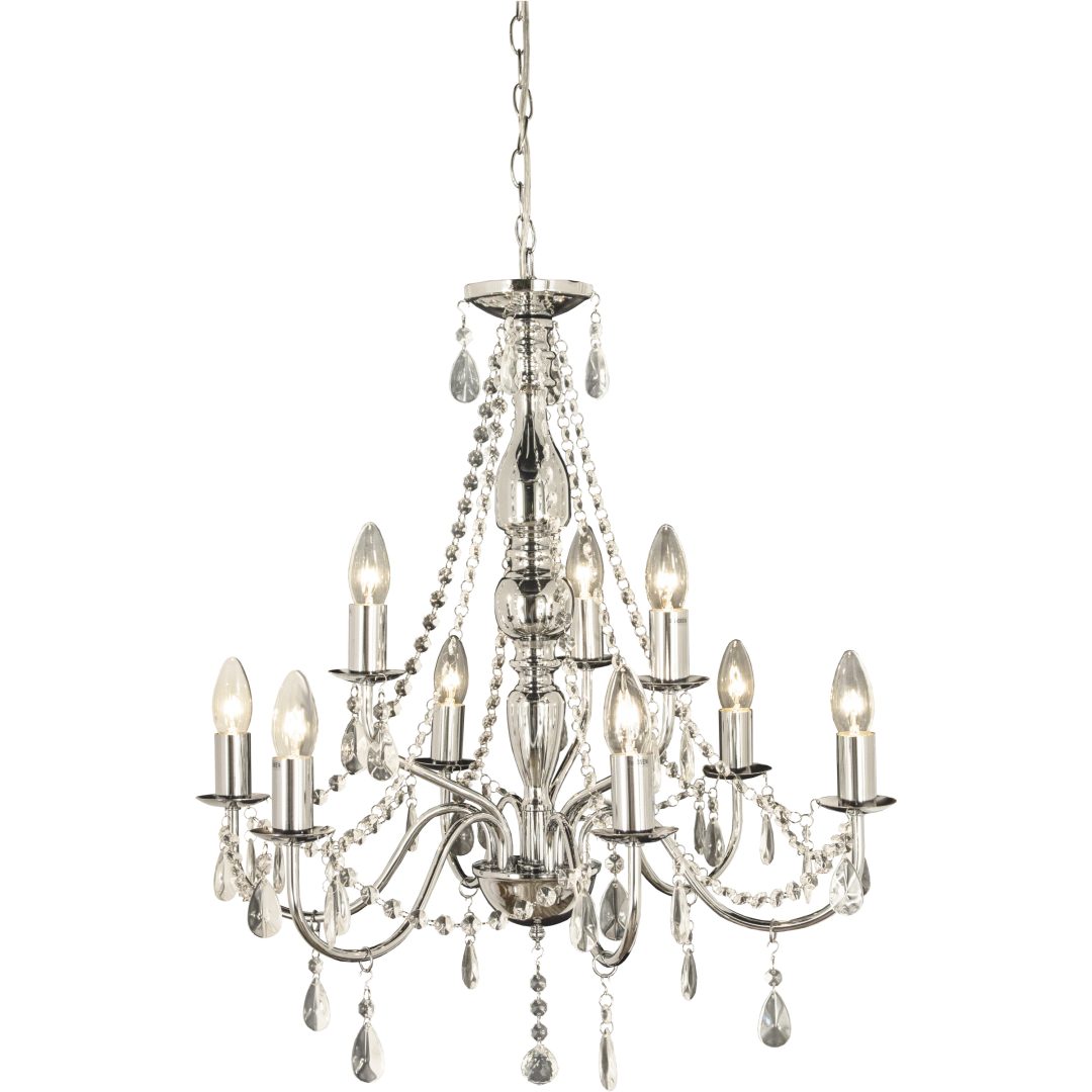 Chateau Takkrona 9-arm, Krom ANETA HOME krom