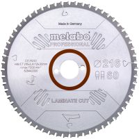 Cirkelsågklinga Laminat Professionell För Halvstationära Cirkelsågar HW/CT METABO