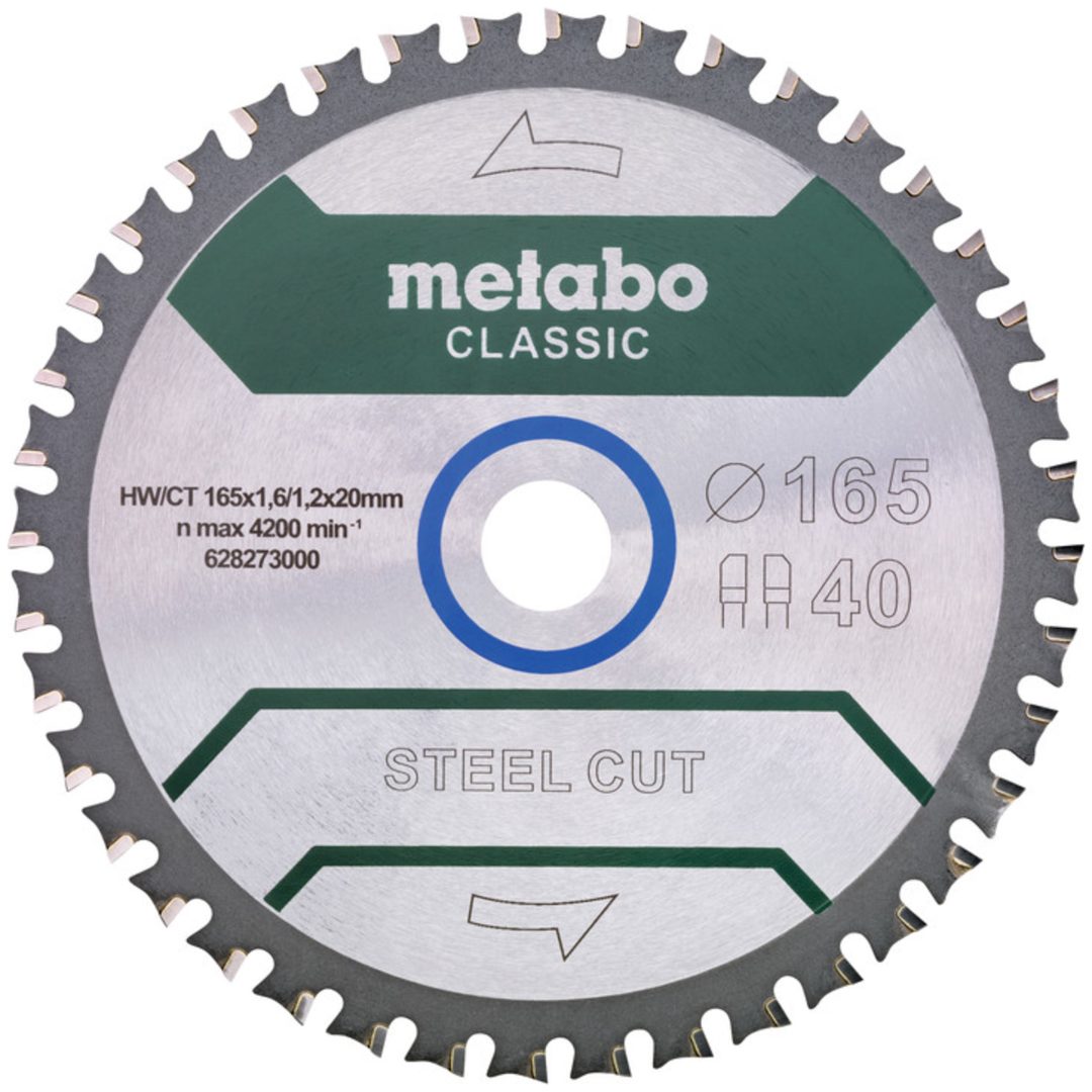 Cirkelsågklinga Metall Classic HW/CT METABO 165 x 1.6 x 20 mm