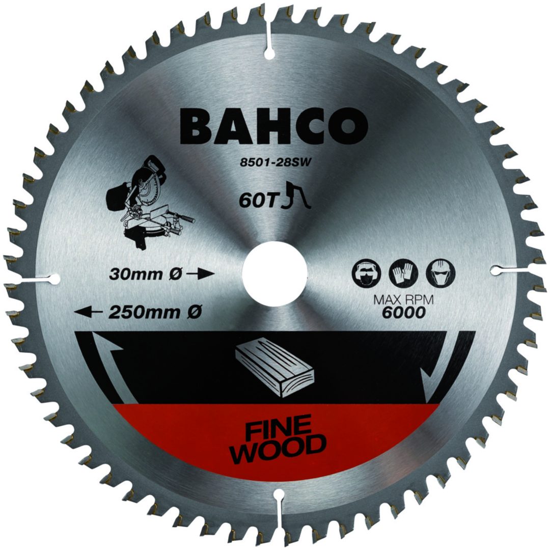 Cirkelsågklinga Trä för Kapsågar 305 mm BAHCO Diameter: 305 mm / Centrum: 30 mm / Tänder: 60