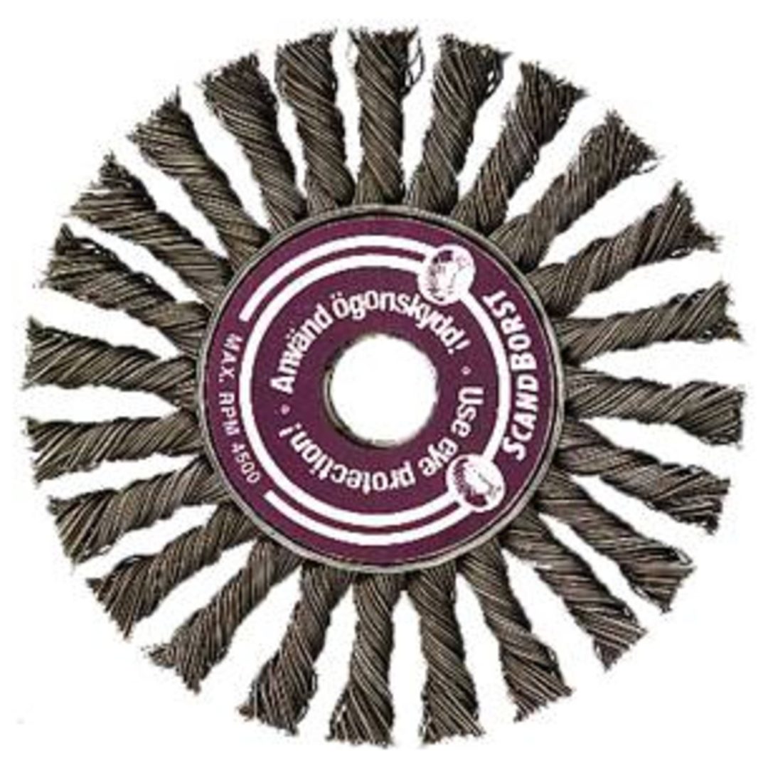 Cirkulärborste med axelhål 0002631331 OSBORN CIRKULÄRBORSTE 115MM 0,35VRF