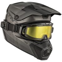 CKX Hjälm Titan AMS Matt Carbon + Eluppvärmda Brillor, 3XL