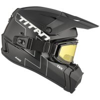 CKX Hjälm Titan AMS Matt Svart + Brillor, M