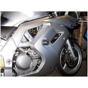 Classic Crash Protectors (swingarm pivot mount) Black Suzuki SV650 Full Faired R&G Racing