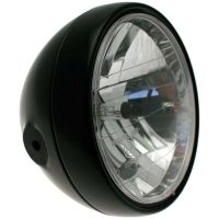 Classic Headlight Black ⌀180x160mm universal BIHR