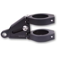 CNC aluminium lamp holder set EXTEND for í 38-41 mm, length adjustable, black HIGHSIDER