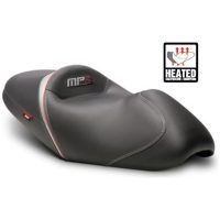 Comfort Seat lack/Grey-Blue Seams - Piaggio MP3 SHAD