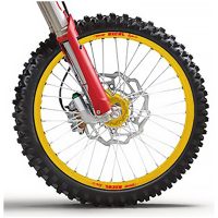 Complete Front Wheel Tubeless 21x2,15x36T Gold Rim/Gold Hub/Silver Spokes/Silver Spoke Nuts HAAN WHEELS