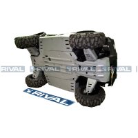 Complete skid plate - Aluminium 4mm CF Moto Uforce 500/800 RIVAL