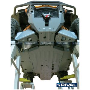 Complete skid plate kit - Aluminium Can-Am Commander RIVAL