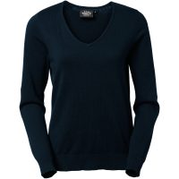 Coral Pullover V Neck w Dark navy S