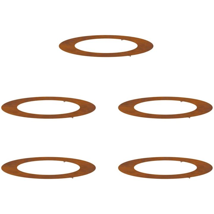 Corten Stål Kruka Corten Stål Dekorativa Inläggningar vidaXL Large – bild 2
