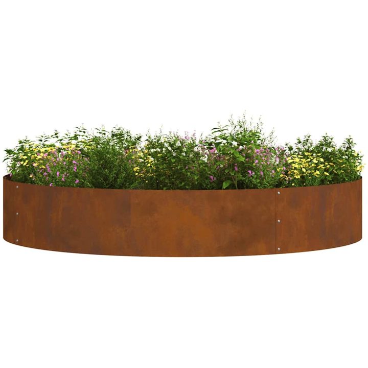 Corten Stål Kruka Corten Stål Hållbar Corten Stål Blomkruka vidaXL Large – bild 3