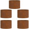 Corten Stål Kruka Set Corten Stål Hållbar vidaXL Medium – miniatyr 2