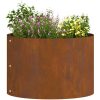 Corten Stål Kruka Set Corten Stål Hållbar vidaXL Medium – miniatyr 3