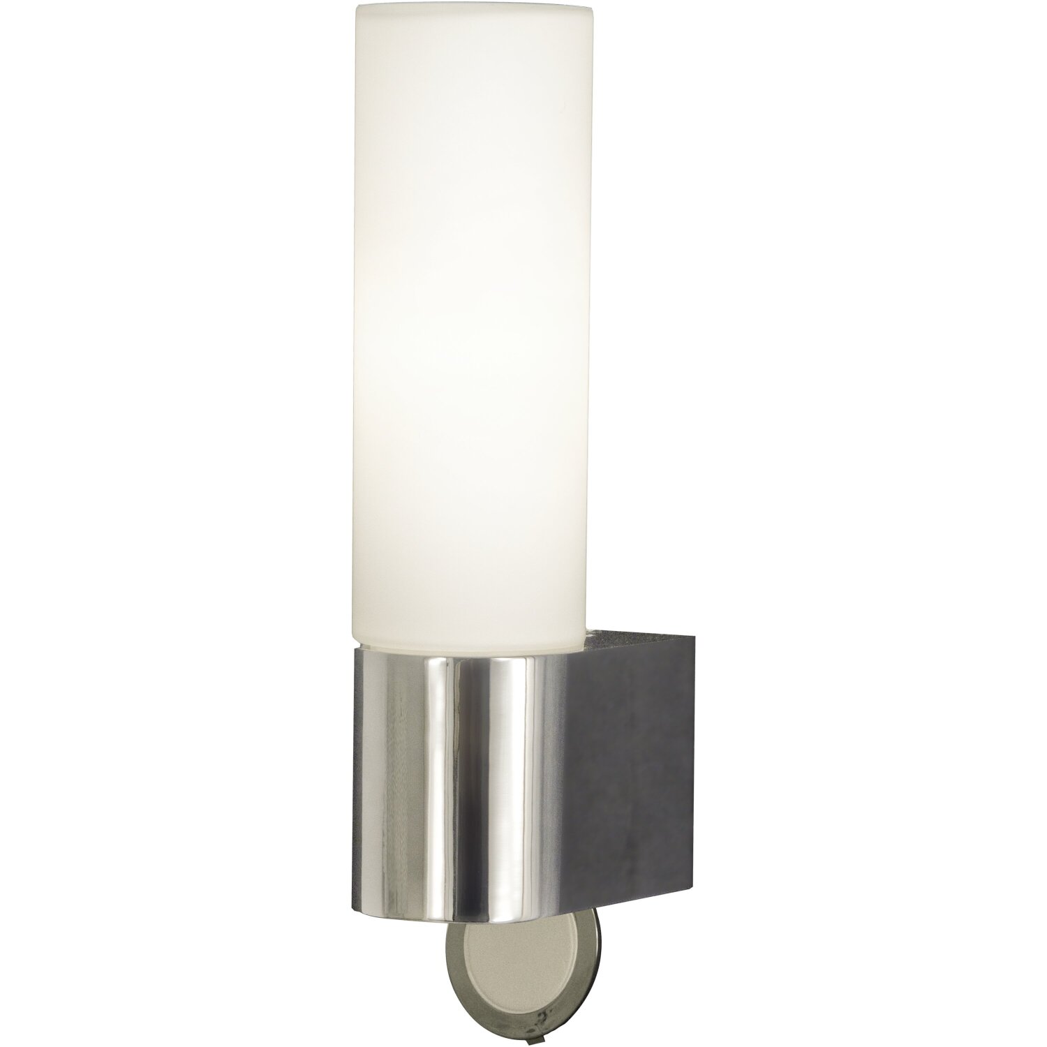 Badrumslampa aneta lighting - Cosenza vägglampa bad, krom opalvit metall