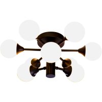 COSMOS plafond bad, svart/vit