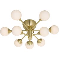 Cosmos Plafond Krokupph., Matt Mässing/vit ANETA HOME