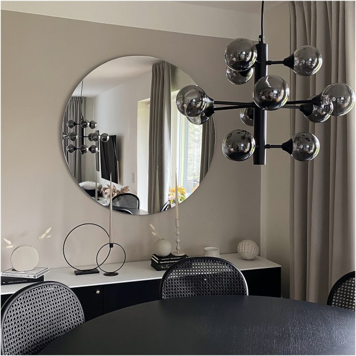 Cosmos Taklampa 12-arm, Svart/rök ANETA HOME Svart /Rökgrå – bild 5