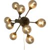 Cosmos Vägglampa/plafond Bygel, Svart/rök ANETA HOME Svart /Rökgrå – miniatyr 1