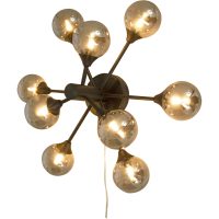 Cosmos Vägglampa/plafond Bygel, Svart/rök ANETA HOME