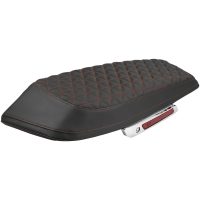 COVER SADDLEBAG TRI GRIPPER RED STITCH