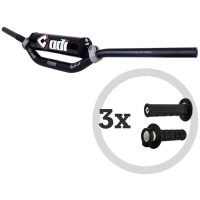 Cross Styrkit CFT Podium MX Aluminium med Lock-On Half-Waffle Grepp Svart ODI