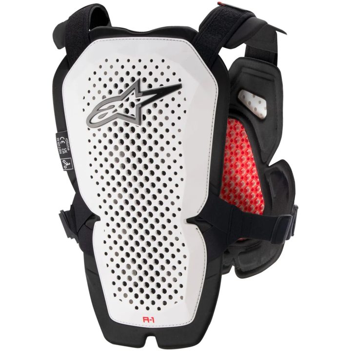 Crossbröstskydd A-1 Svart/Röd/Vit ALPINESTARS M/L – bild 2
