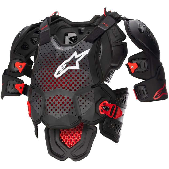 Crossbröstskydd A-10 V2/A-10 V2 Full Svart/Röd/Grå/Antracit ALPINESTARS XS/Small – bild 4