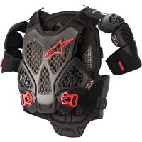 Crossbröstskydd A-6 Svart/Grå/Röd/Antracit ALPINESTARS