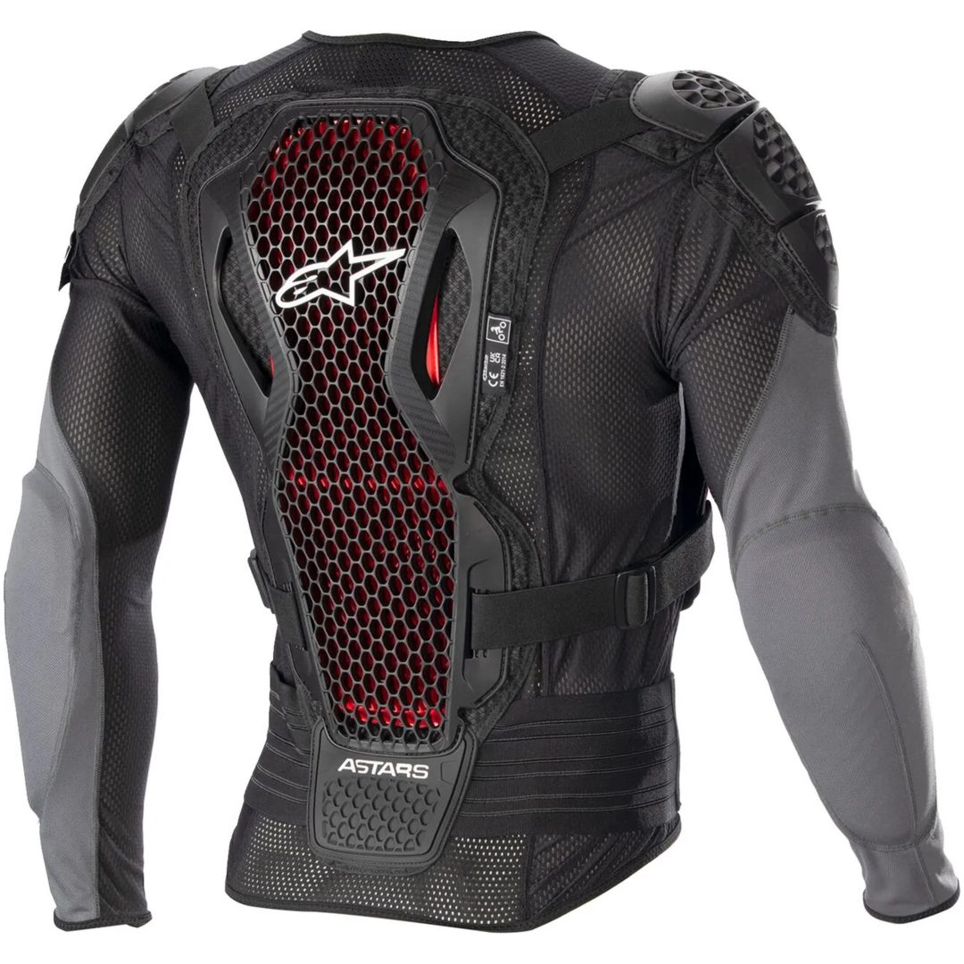Crossbröstskydd Bionic Plus V2 Svart/Grå/Röd/Antracit ALPINESTARS Small – bild 2