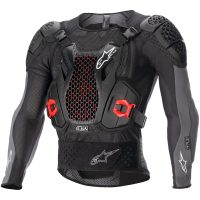 Crossbröstskydd Bionic Plus V2 Svart/Grå/Röd/Antracit ALPINESTARS