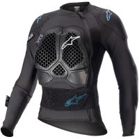Crossbröstskydd Dam Stella Bionic Action V2 Svart/Cyan ALPINESTARS
