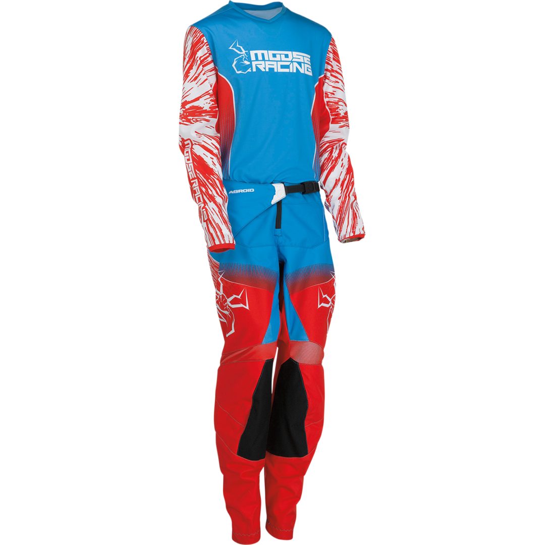 Crossbyxor Barn Agroid Röd/Blå/Vit MOOSE RACING 18 – bild 4