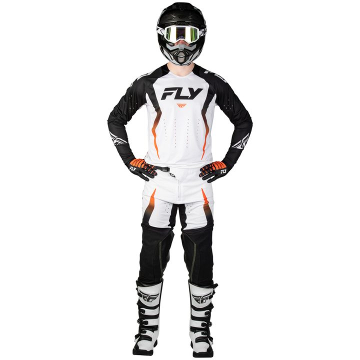 Crossbyxor Evolution DST Bolt Vit Svart Orange FLY RACING 30 – bild 5