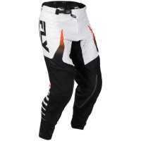 Crossbyxor Evolution DST Bolt Vit Svart Orange FLY RACING