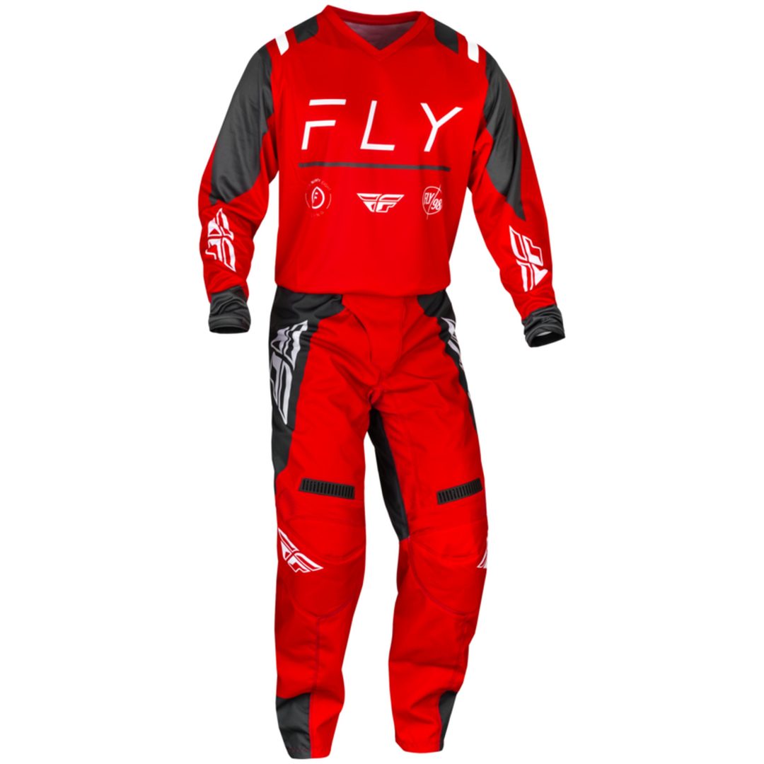 Crossbyxor F-16 Röd/kolgrå/vit FLY RACING 28 – bild 4