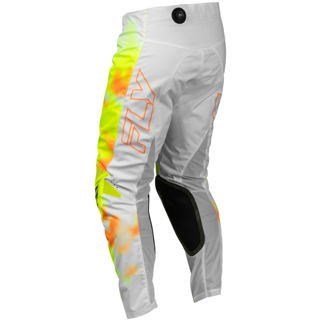 Crossbyxor Kinetic Blur Vit Neongul Orange FLY RACING 38 – bild 3
