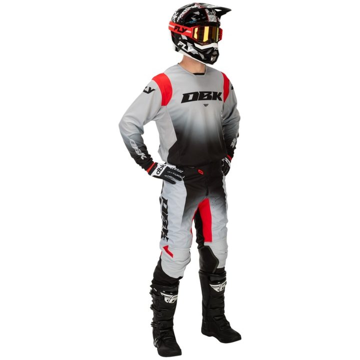 Crossbyxor Kinetic DBK Grå/Svart/Röd FLY RACING 30 – bild 6
