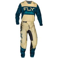 Crossbyxor Kinetic Reload Elfenben/marinblå/kobolt FLY RACING