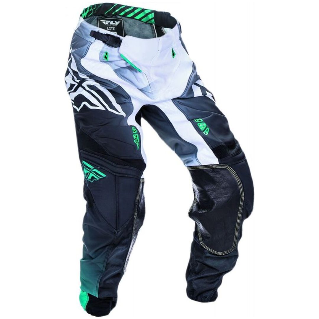 Crossbyxor Lite Hydrogen Svart/vit/teal FLY RACING 28