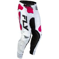 Crossbyxor Lite Vibe BOA Vit Rosa Blå FLY RACING