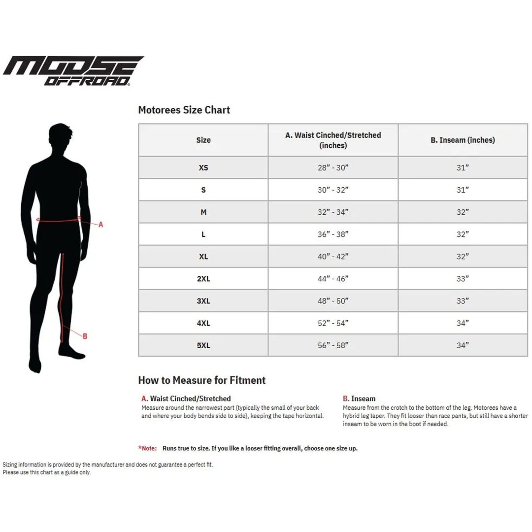 Crossbyxor Motorees Svart MOOSE OFFROAD SOFT-GOODS – bild 6