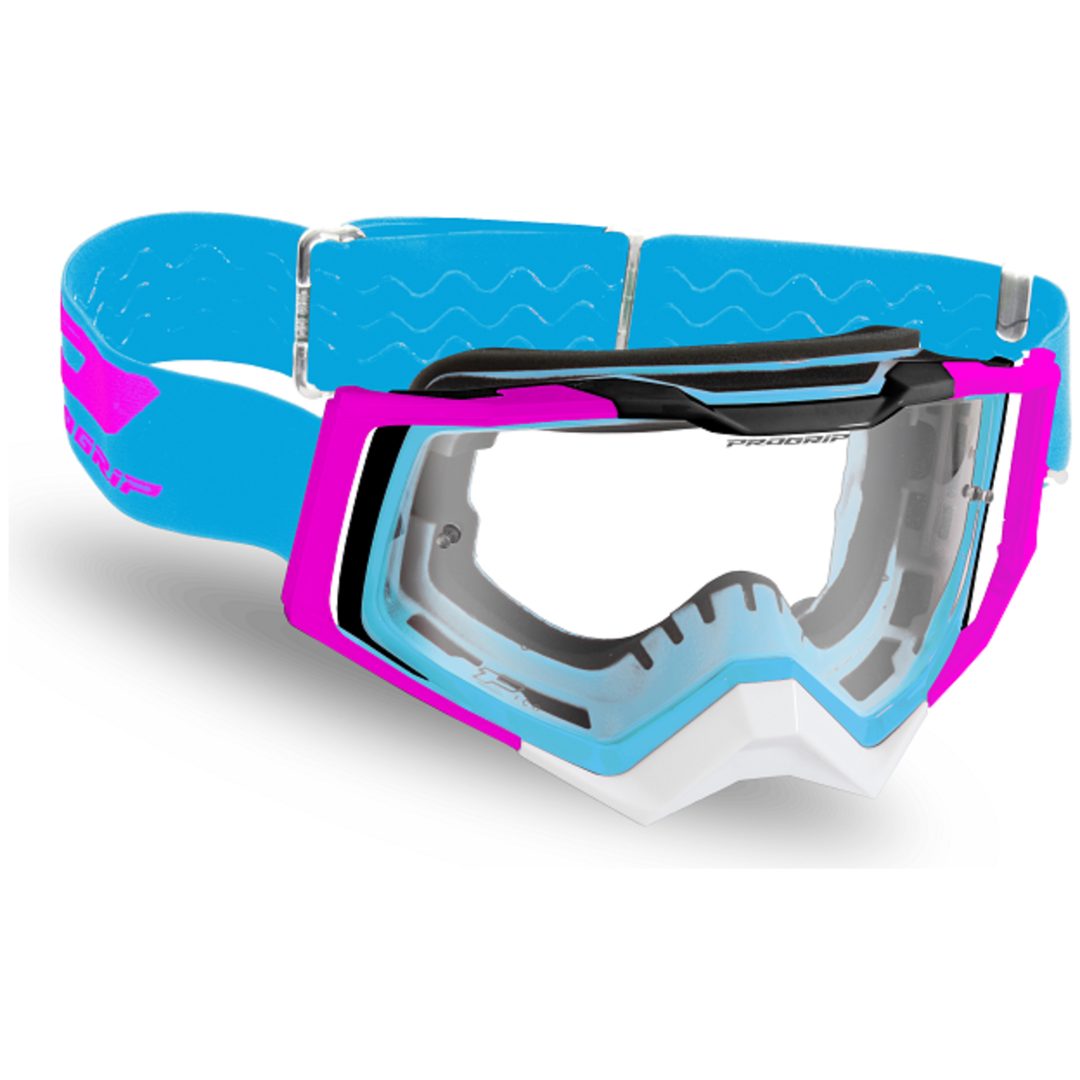 Crossglasögon 3309 Rapid Transparent/Blå/Vit PROGRIP