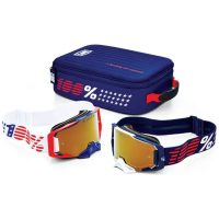 Crossglasögon Armega Patriot Pro Pack Röd Vit Blå 100%