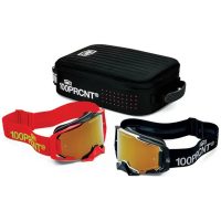 Crossglasögon Armega Racer Pro Pack Svart Röd 100%